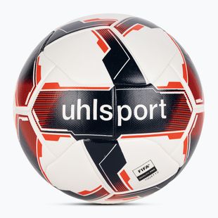 Футболна топка uhlsport Match Addglue white/navy/fluo red размер 5