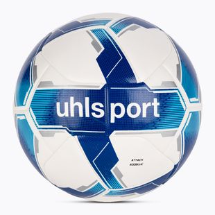 Футболна топка uhlsport Attack Addglue white/royal/blue размер 4