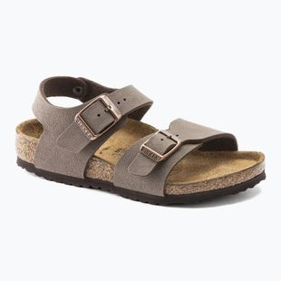Детски сандали BIRKENSTOCK New York Birkibuc Narrow mocha
