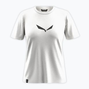 Дамска тениска Salewa Solid Dry white new logo