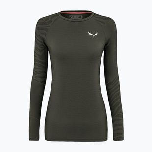 Дамска термоактивна блуза Salewa Cristallo Warm AMR dark olive