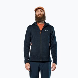 Мъжка туристическа поларена блуза Salewa Puez Rocca Polarlite Hood navy blazer