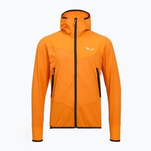 Мъжки трекинг суитшърт Salewa Agner Hybrid PL/DST FZ Hoody turmeric melange/0910