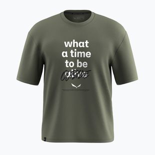 Мъжка тениска Salewa Eagle Outside Loose faded green