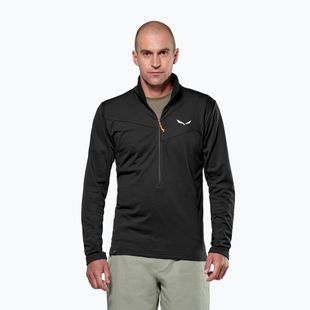 Мъжки суитшърт за трекинг Salewa Puez Cammio Polarlite Half Zip Black Out