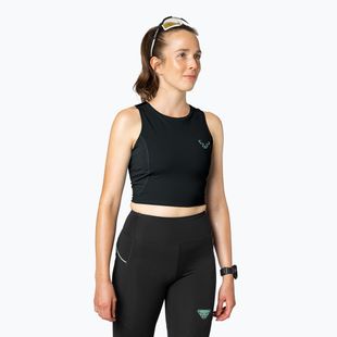 DYNAFIT Женска тениска за бягане Trail Crop Top black out