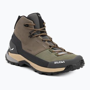 Salewa мъжки ботуши за трекинг Puez Leather Mid Ptx bungee cord / onyx