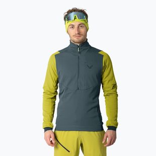 Мъжки суитшърт за скитуринг DYNAFIT Blacklight Thermal 1/2 Zip golden lime