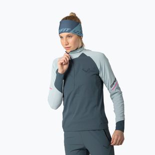 Дамски суичър за бягане DYNAFIT Alpine 1/2 Zip Tee cloud blue/0720
