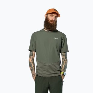 Мъжка тениска Salewa Pedroc Dry Wind faded green