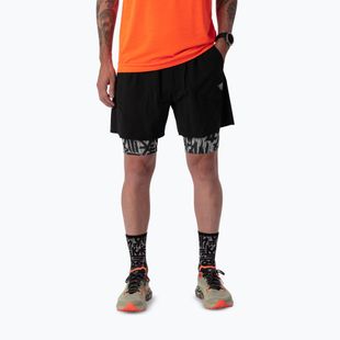 Мъжки шорти за бягане DYNAFIT Trail 2IN1 black out overcast