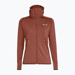 Дамски трекинг суитшърт Salewa Agner Hybrid PL/DST FZ Hoody etruscan red melange