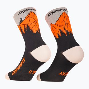 Чорапи DYNAFIT Traverse Crew black out ultra orange/4220