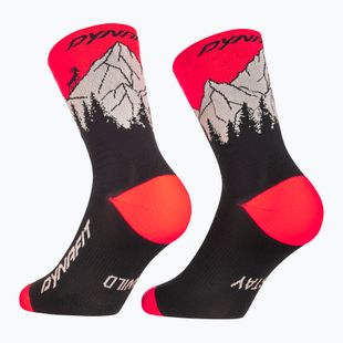 Чорапи DYNAFIT Traverse Crew black out ultra coral/6a10