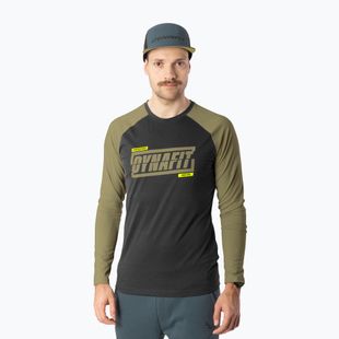 Мъжка блуза за бягане с дълъг ръкав DYNAFIT 24/7 military green/0910