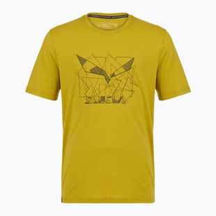 Мъжка тениска Salewa Eagle Geometric olive oil
