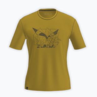 Мъжка тениска Salewa Eagle Geometric olive oil