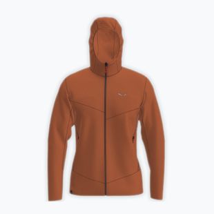 Мъжки суитшърт за трекинг Salewa Puez Rocca Polarlite Hood Bombay Brown