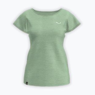 Дамска тениска за трекинг Salewa Puez Melange Dry pastel green melange