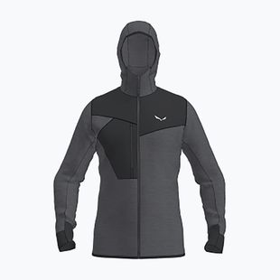 Мъжки суитшърт за трекинг Salewa Puez 2 Dry Hood Fz black out melange/0910