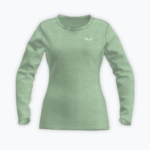 Дамска блуза с дълъг ръкав за трекинг Salewa Puez Melange Dry pastel green melange