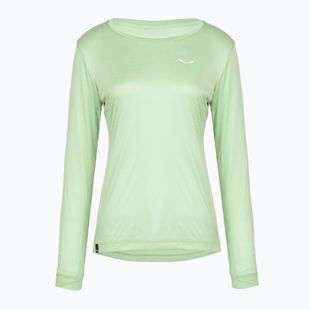 Дамска блуза с дълъг ръкав за трекинг Salewa Puez Melange Dry pastel green melange