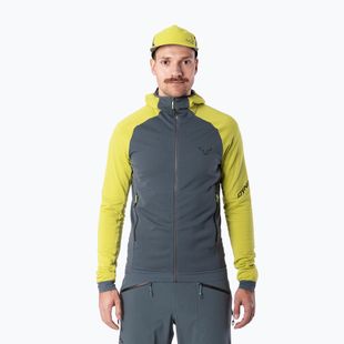 Мъжки ски-туринг суитшърт DYNAFIT Radical Polartec с качулка golden lime/0720