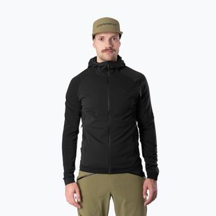 Мъжки ски-туринг суитшърт DYNAFIT Radical Polartec с качулка черен out