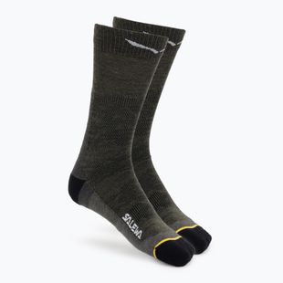 Мъжки чорапи Salewa Ortles AM Crew dark olive