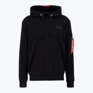 Alpha Industries Червена качулка с райета за мъже black