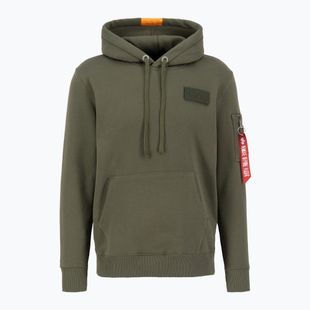 Мъжка качулка Alpha Industries Red Stripe Hoodie dark green