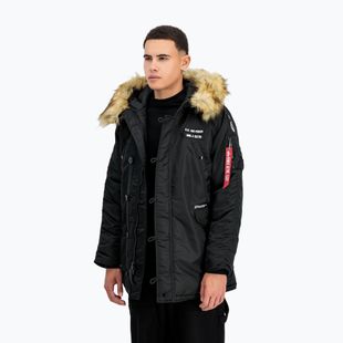 Alpha Industries мъжко яке N3B Airborne с качулка черно