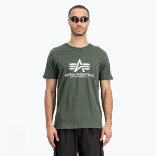 Alpha Industries мъжка тениска Basic dark olive