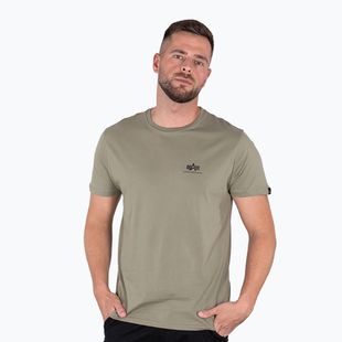 Мъжка тениска Alpha Industries Basic Small Logo olive