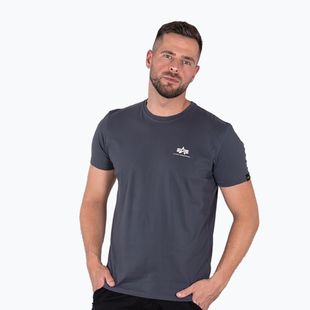Мъжка тениска Alpha Industries Basic Small Logo T-Shirt greyblack