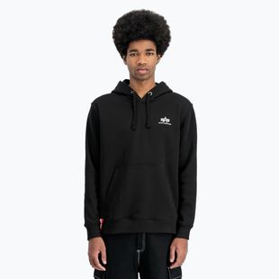 Alpha Industries Basic Small Logo Hoodie black - мъжки