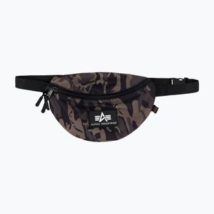 Alpha Industries Каучукова чанта за кръста с печат black camo
