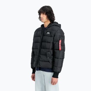 Alpha Industries мъжко яке с качулка с изкуствен пух черно