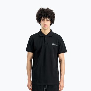 Alpha Industries Basic Polo Small Logo тениска черно