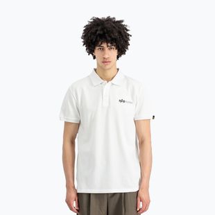 Мъжка тениска Alpha Industries Basic Polo Small Logo бяла