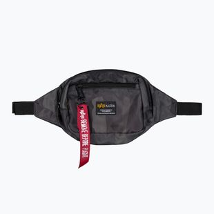Alpha Industries чанта за бъбреци Crew camo black camo
