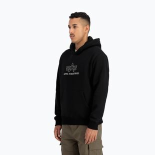 Alpha Industries Basic Hoodie TPU black/chrome за мъже