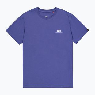 Мъжка тениска Alpha Industries Basic Small Logo night purple