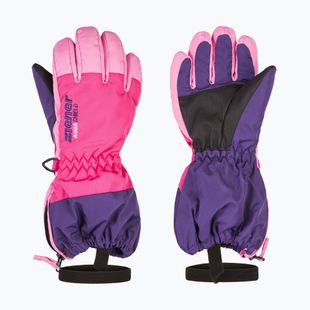 Детски скиорски ръкавици ZIENER Levio As Minis dark purple