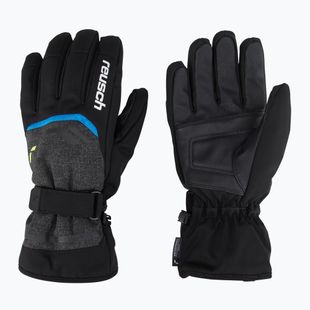 Ски ръкавици Reusch Primus R-Tex XT black melange/safety yellow/brilliant blue