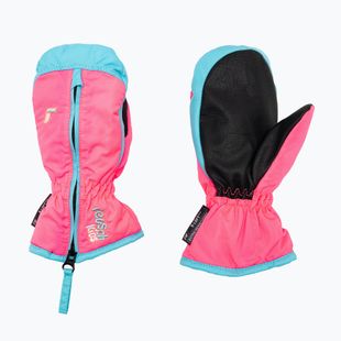 Reusch Ben Mitten детски ски ръкавици knockout pink/bachelor button