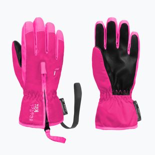 Детски скиорски ръкавици Reusch Ben fuchs purp/knockout pink