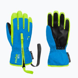 Детски скиорски ръкавици Reusch Ben brilliant blue/safety yell