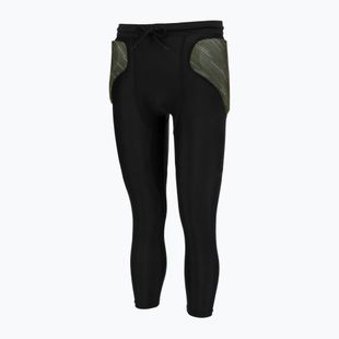 Вратарски панталони Reusch Padded Eco Short 3/4 black/desert green