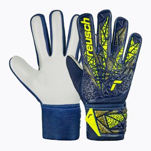 Вратарски ръкавици Reusch Attrakt Starter Solid premium blue/sfty yellow
